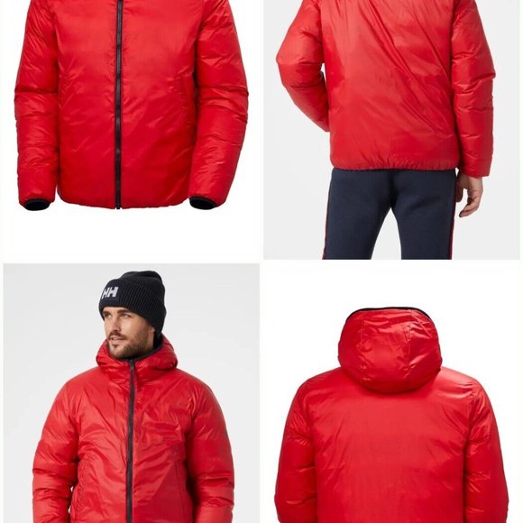 New HELLY HANSEN RWB Reversible Down Jacket Men's Size XL PrimaLoft HH - Picture 11 of 16